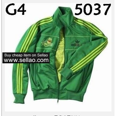 2013 newest Adicolor 5037 casual green jacket coat f s