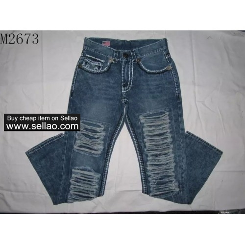 Free shipping 2017 brand jeans true religion mens jeans men rock wide trousers size:30-40