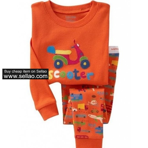 Free Shipping NEW 2pcs SET Tshirt Top Pants Pajamas Sleepwear Sets Suits For Baby girl BOYS Kid