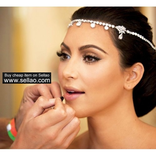 Kim Kardashian Style Silver Bridal Wedding Tiara 4 prom veil gown pageant 1861s