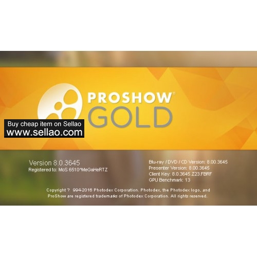 Photodex ProShow Gold Version 8.0.3645