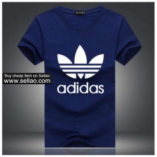 adidas new fashion women and  men t-shirt 100% cotton T-shirt S-4XL
