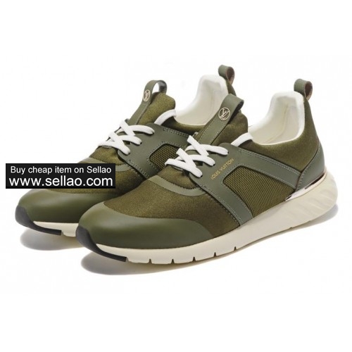 Louis Vuitton men's shoes ladies' shoes LV military green 36-45 yards  sneakers