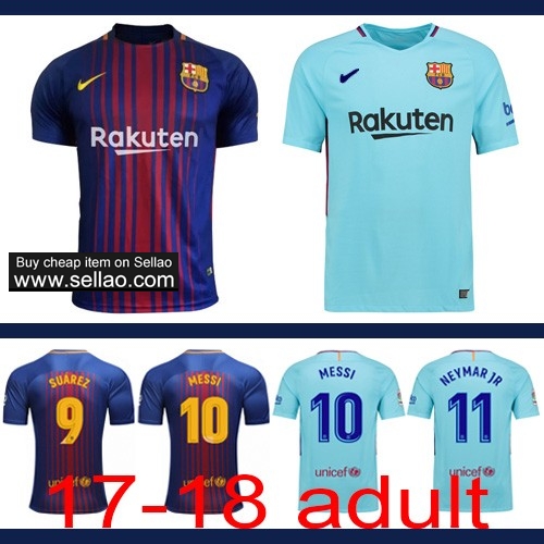 2017 18 Barcelona Messi soccer Jersey away home shirt jersey