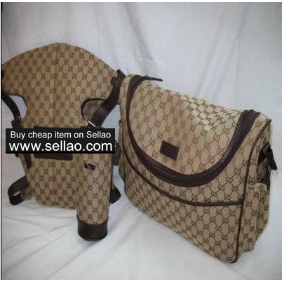 Gucci baby diaper,baby carrier,bottle holder leather