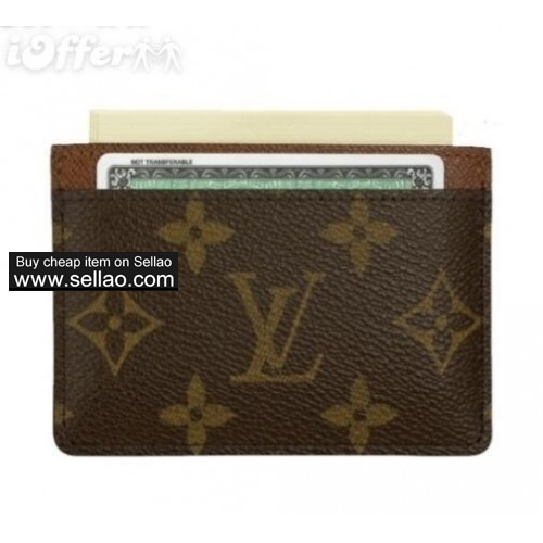 Classic LV Cowhide Credit Card Wallet Holder Portable Card Pack