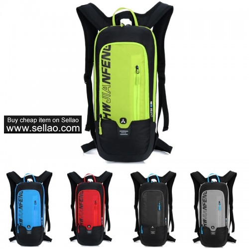Men and women riding backpacks
