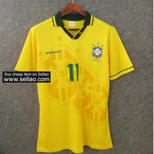1994 world cup Brazil soccer jersey home away kit men