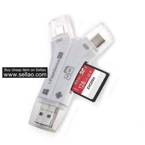SD TF Card Reader For Samsung Galaxy S9 S8 Micro USB Type C OTG Android Phone Card Reader for iPhone