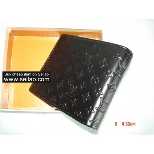 NEW Mens LOUIS VUITTON vernis black wallet purse 2