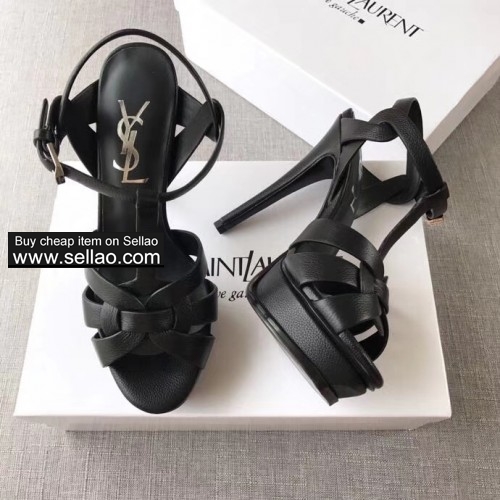 YSL high heeled pumps summer women real leather high heels sandals EU35-41 size