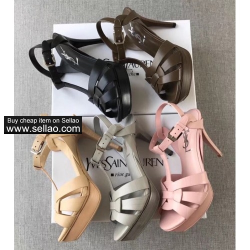YSL platform high heeled pumps Women real leather high heels sadansls EU35-41 size