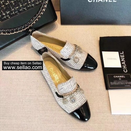 Chanel espadrilles shoes chain loafers women'sflat shoes  Eu 35-40 size