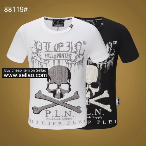 Philipp Plein 2019ss men's casual T shirts high quality cotton top tee M-3XL size