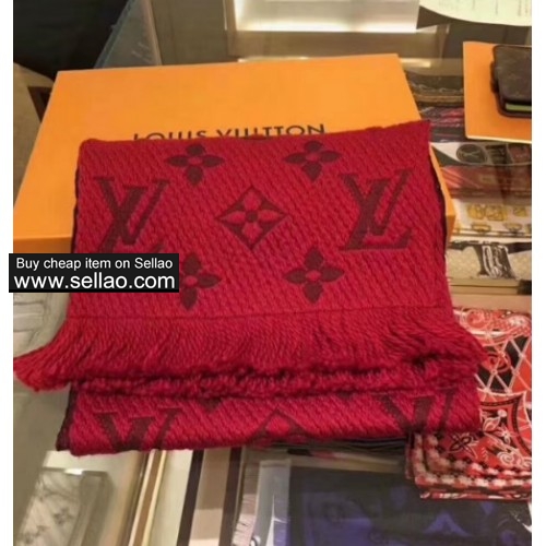 Louis Vuitton Women Wool Cashmere Scarf Shawl 180*30cm