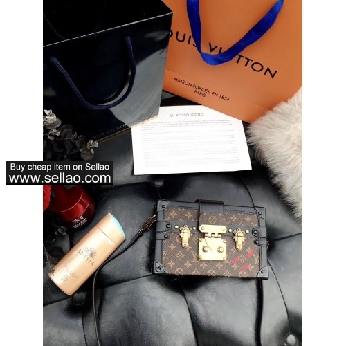 New LV women's fashion small box handbag Messenger bag shoulder bag
