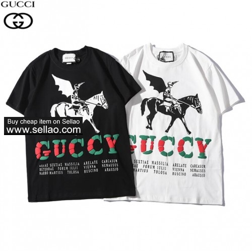 Luxury brand GUCCI  Letter printi tee Tops T shirt Men's Women's T-shirts casual cotton short-sleeve
