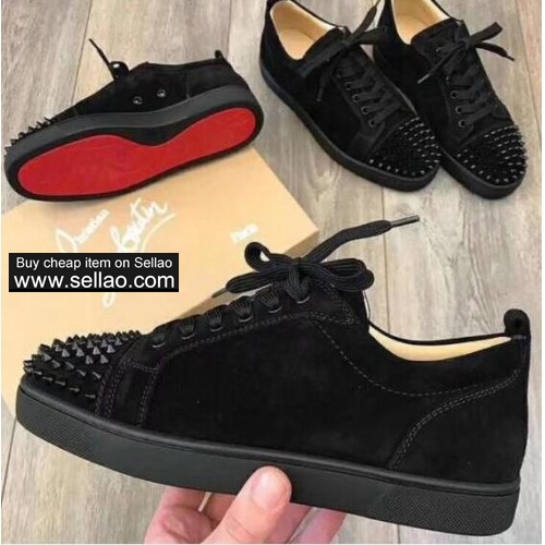Christian Louboutin men women leather casual sneakers shoes