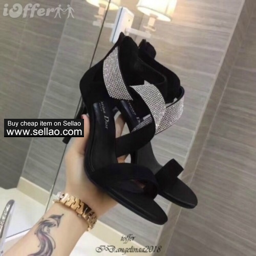 women snede sexy high heel shoes leather sandals d723