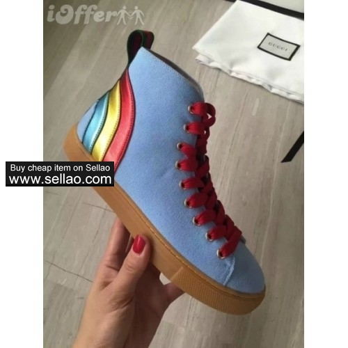 womens mens embroidered leather high top sneaker shoes 02f0