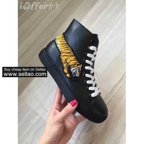 womens mens embroidered leather high top sneaker shoes 2282