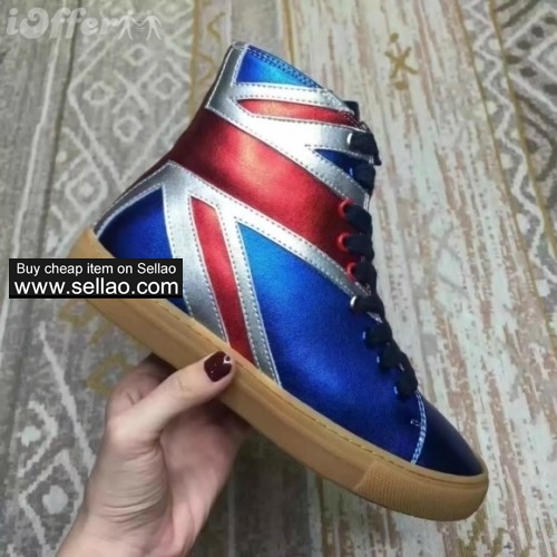 womens mens embroidered leather high top sneaker shoes 794c