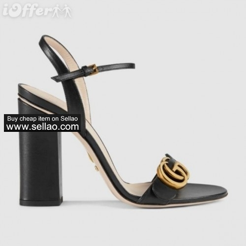 womens metallic leather sandals pumps ankle strap shoes 8119