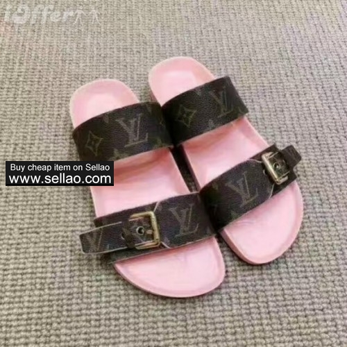 womens open toe mule buckle starp slide sandal slippers 22d1