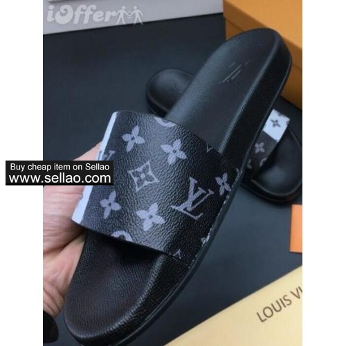 women men high end leather slippers sandal loafers shoe d980