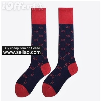 vetements brown spell color letters logo knit socks 2b62