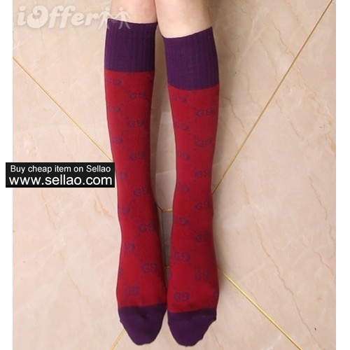 vetements brown spell color letters logo knit socks 7d26