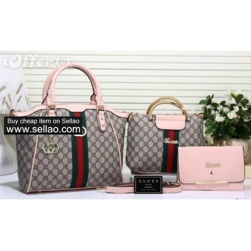 upscale women fashion shoulder bag purse wallet 3p lot 76d4