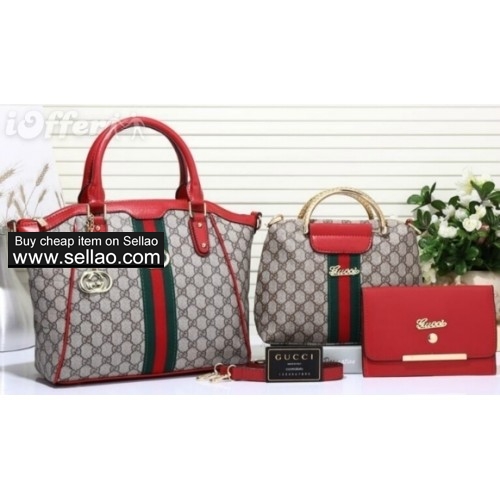upscale women fashion shoulder bag purse wallet 3p lot d140