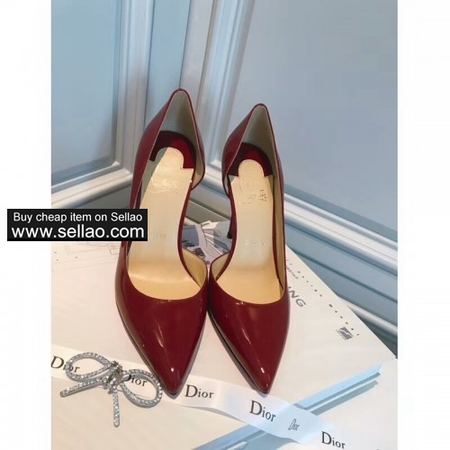 12CM leather woman red Iriza Pumps Pointed louboutin high heels shoes