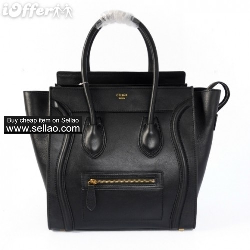Celine Original Leather Mini Luggage Smile Handbag Bag