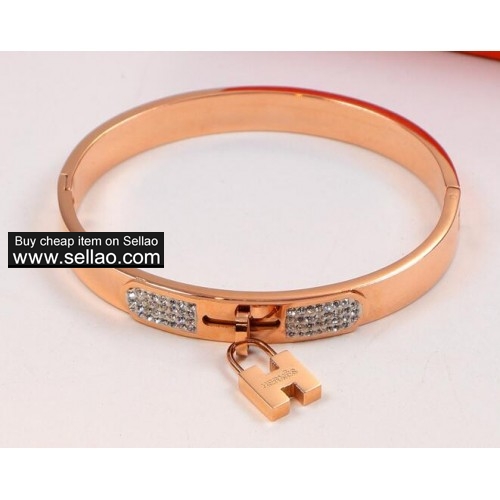 Hermes fashion ladies 18k rose gold bracelet