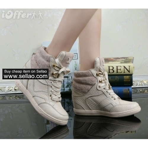 trendy women python high top wedge sneakers shoes boots 9aed