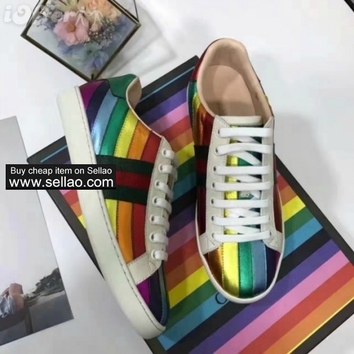 trendy womens metallic leather colorful sneaker loafers 2819