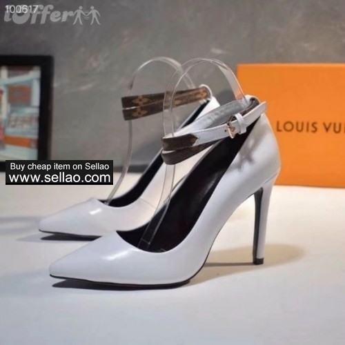 top women chunky heels leather short boots high heels 723c