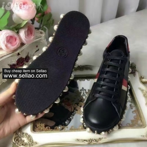 real leather women studded low top sneaker shoes 454561 fd03