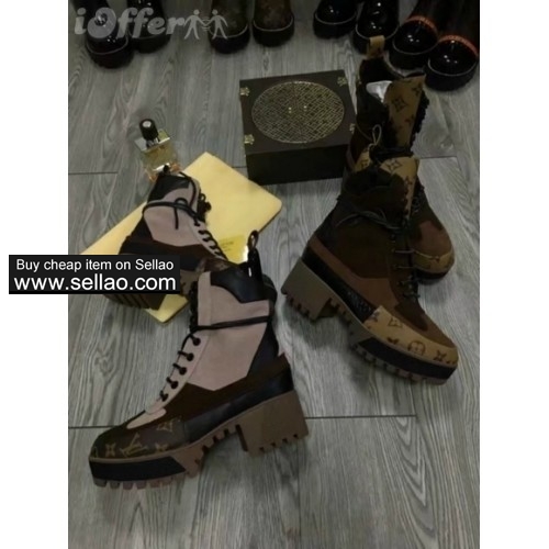 popular women suede leather platform desert short boots 63e3