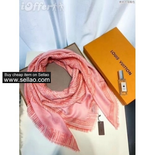 pink womens fashion silk scarf wrap wool shawls m1778 1070