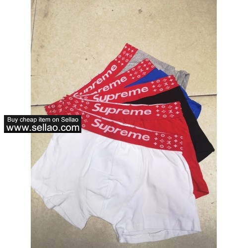 5Pcs SUPREME men's underwear cotton boxers shorts SUP03