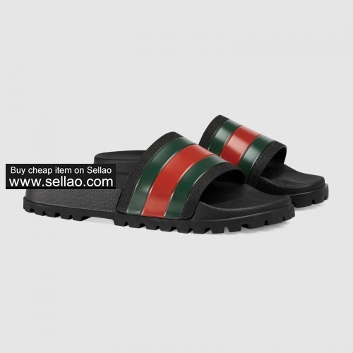 Thick bottom Gucci slippers Rubber Slide sandal MENS SHOES 39-45