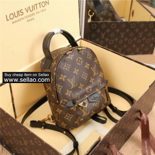 LOUIS VUITTON Leather New Palm Springs Backpack Mini Handbag