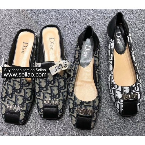 brand new letter flat shoes high quality women loafers shoes flat slippers  Euro35-40 size