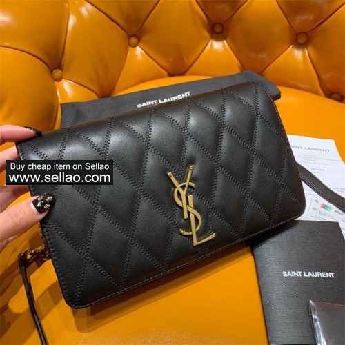 YSL ANGIE chain bag in diamond-quilted lambskin