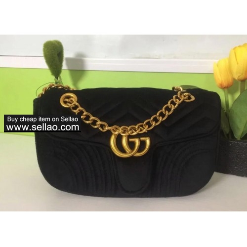 GUCCl Luxury brand Velvet chain Shoulder Bag Women Bags Handbags Satchel Female bag crossbody bag