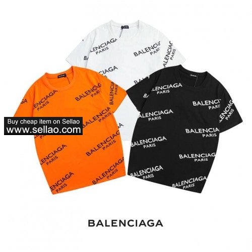 luxury brand Balenciaga Letter prints men Women T-shirts casual short-sleeved Tshirt summer tee tops