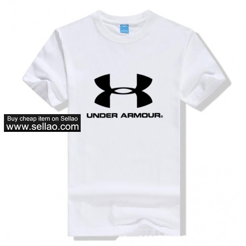 Under armour new mens womens T-shirts Fashion Outdoor Jogger short-sleeved Street sport tops T shirt